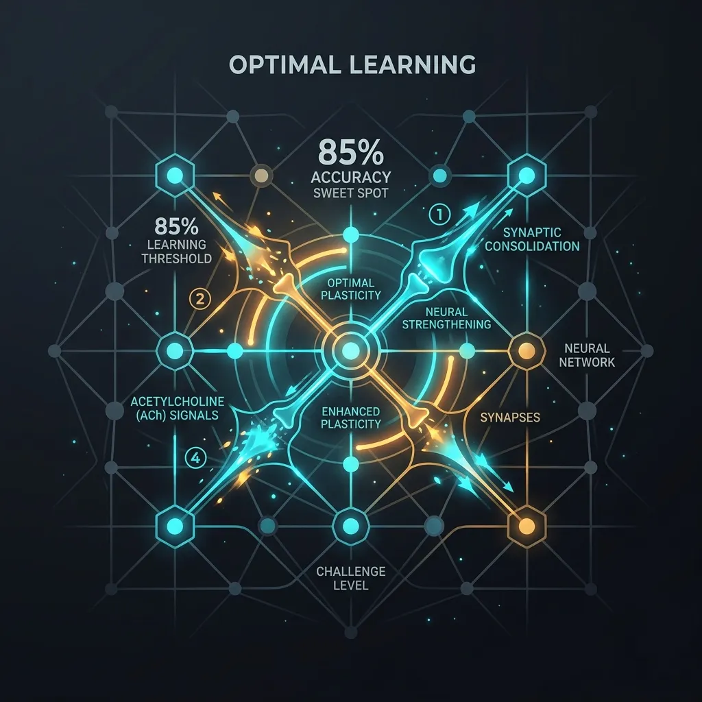 La Física del Aprendizaje Óptimo: La Regla del 85% y la Neurobiología de la Adquisición de Maestría